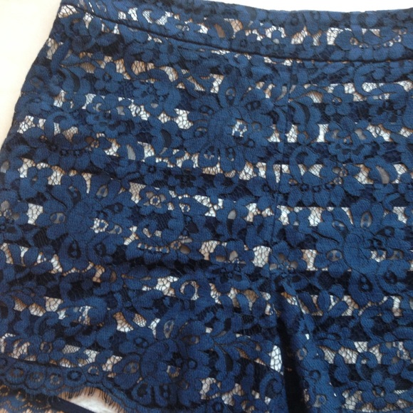Anthropologie Cartonnier striped lace shorts - Picture 2 of 6